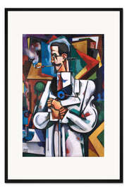 Gerahmter Kunstdruck Porträt von Paulo Alexander