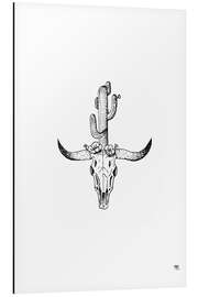 Aluminium print Longhorn