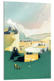 Galleriprint Dreamy mountain landscape