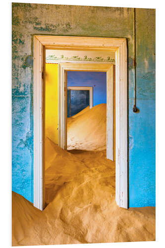 PVC print Doors and quicksand in a mining town II