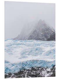 Foam board print Glacier of Drygalski Fjord