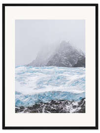 Gerahmter Kunstdruck Gletscher des Drygalski Fjords