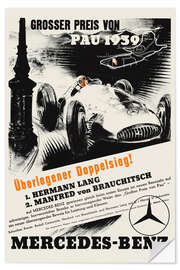 Wall sticker Grand Prix of Pau 1939 (German)