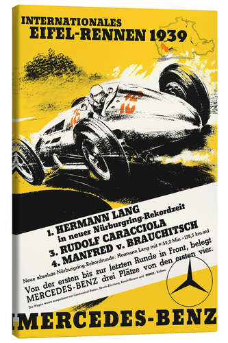 Canvas print Eifel race 1939 (German)