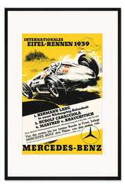 Gerahmter Kunstdruck Eifel-Rennen 1939