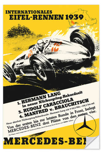 Naklejka na ścianę Eifel race 1939 (German)