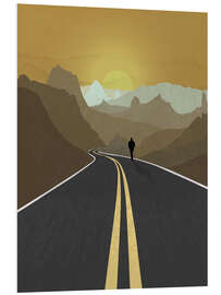 Foam board print Lonely Road