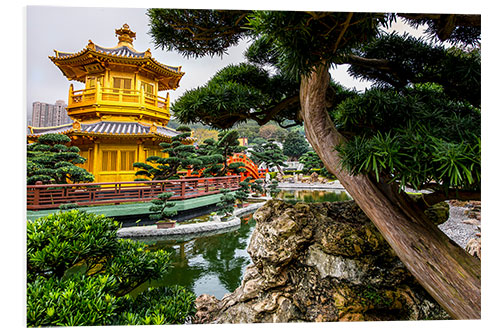 Foam board print Pagoda in Chi Lin Nunnery