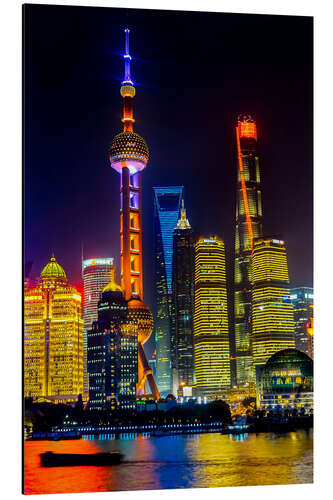 Aluminium print Skyscrapers in Shanghai