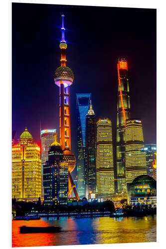 Foam board print Skyscrapers in Shanghai