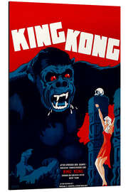 Aluminium print King Kong (Danish)