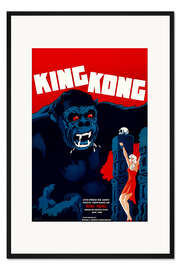 Gerahmter Kunstdruck King Kong (dänisch)