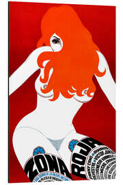 Magnettafel Zona Roja (spanisch)