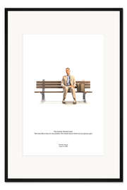 Gerahmter Kunstdruck Forrest Gump (englisch)