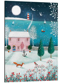 Magnettafel Weihnachten am Meer