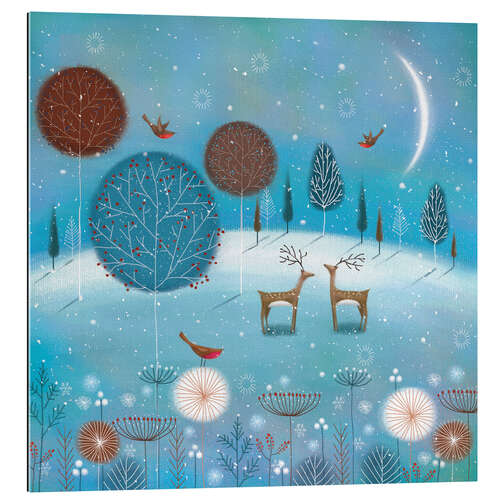 Gallery print Winter night in the forest