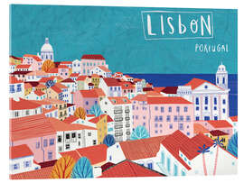 Akrylbilde  Lisbon by the sea - Jean Claude