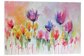 Foam board print Tulip garden