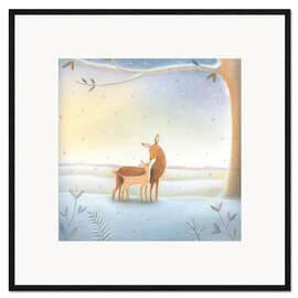 Framed art print Roe mum