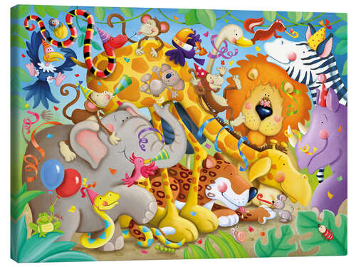 Canvas print Animal party