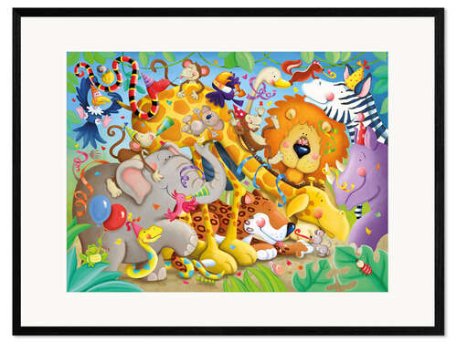 Framed art print Animal party