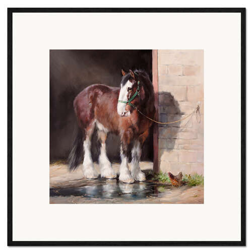 Impression artistique encadrée Cheval Shire