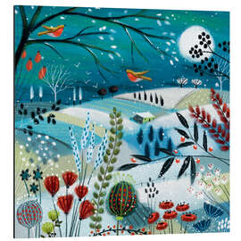 Magnettafel Feld im Mondlicht II