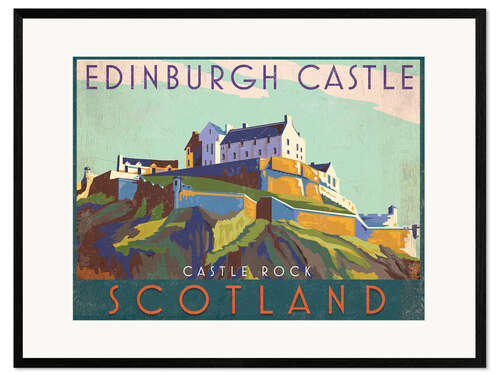 Ingelijste kunstdruk Edinburgh Castle