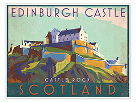 Wall print  Edinburgh Castle - Jo Parry