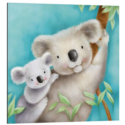 Tableau en aluminium Maman Koala