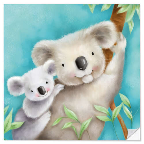 Sticker mural Maman Koala