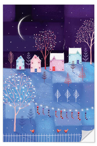 Wall sticker Winter night