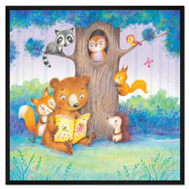 Gerahmter Kunstdruck Gutenachtgeschichte