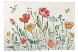 Foam board print Wildflower field