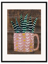 Framed art print Succulent cup