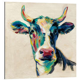 Aluminium print Expressionist cow