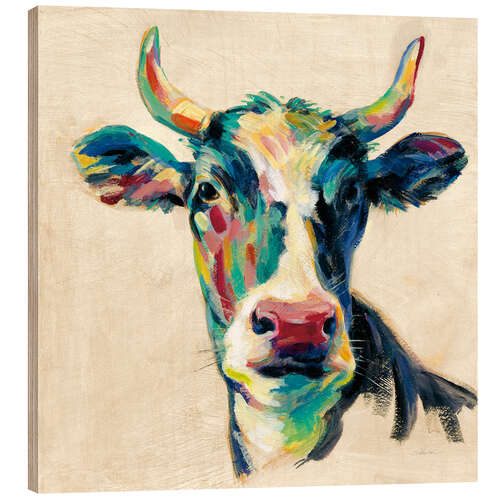 Obraz na drewnie Expressionist cow