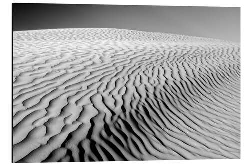 Tableau en aluminium Vagues de sable dans les dunes