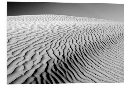 Tableau en PVC Vagues de sable dans les dunes