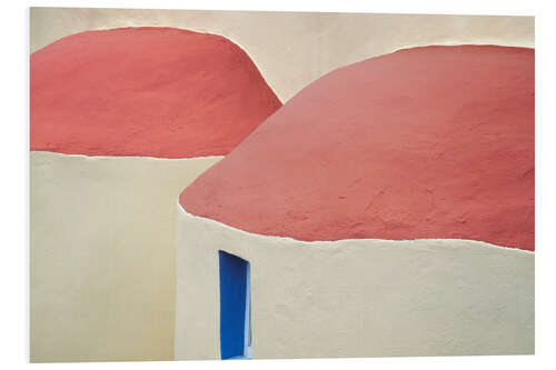 Foam board print Kalymnos, roofs of the Greek Orthodox Church