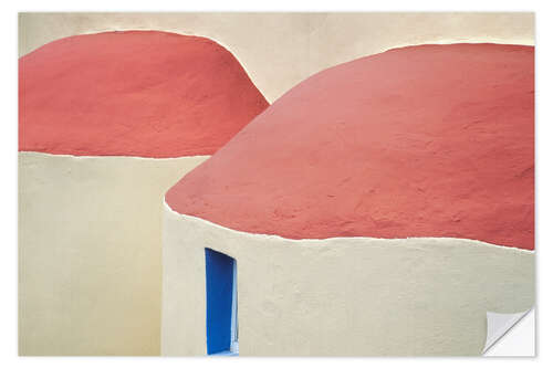 Wall sticker Kalymnos, roofs of the Greek Orthodox Church