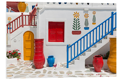 PVC print Stairs and pots II