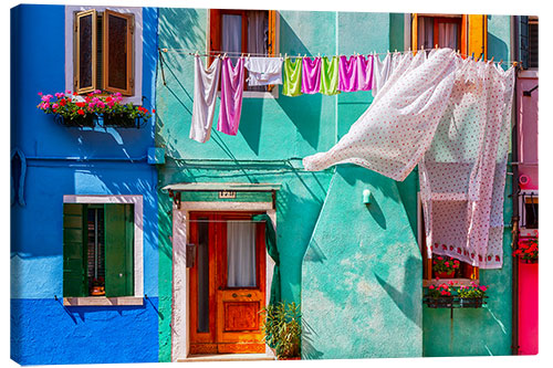 Canvas print Colorful house facade I