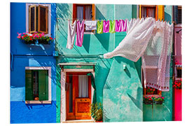 PVC-tavla Colorful house facade I