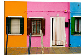 Cuadro de aluminio Fachada de la casa de colores II