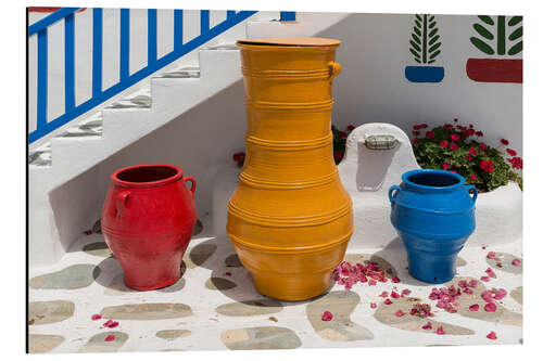Obraz na aluminium Stairs and pots
