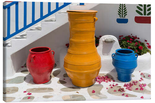 Obraz na płótnie Stairs and pots