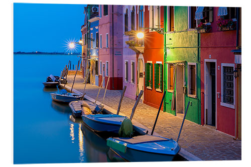 PVC print Blue hour in Burano