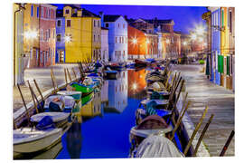 Foam board print Burano in Veneto