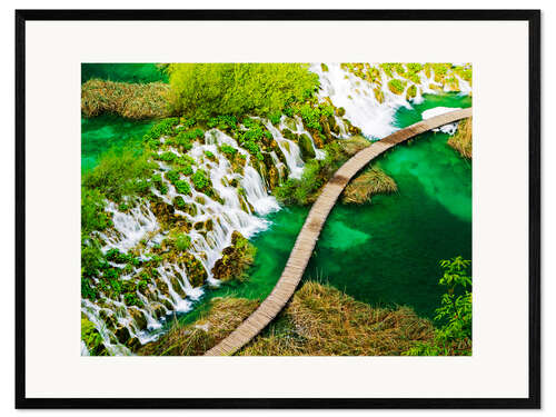 Innrammet kunsttrykk Plitvice Lakes in Croatia